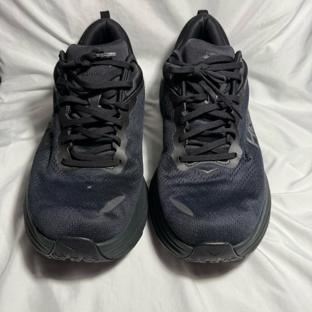 Men's 13D All Black Hokas Bondi 8